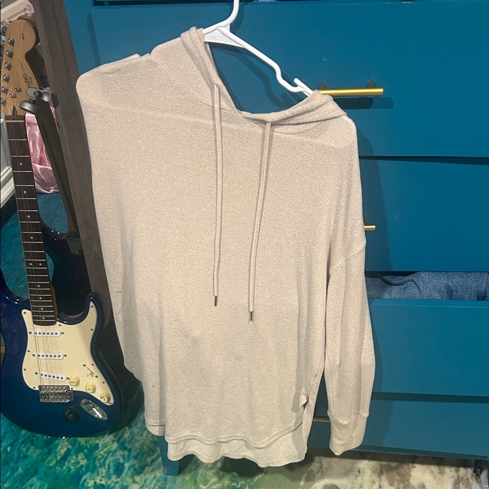 Free Press Men's Light Tan Hoodie Sweater